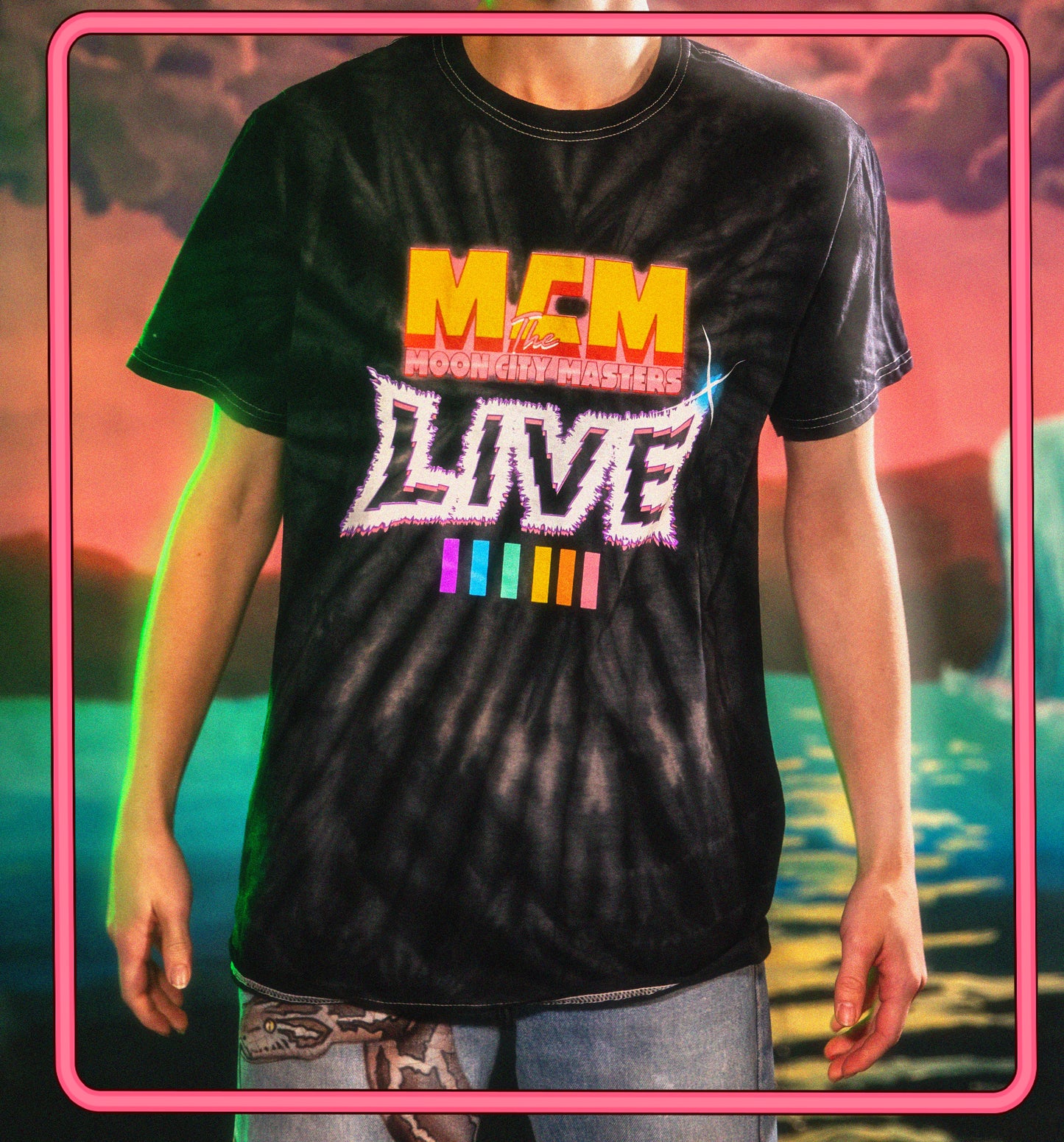 MCM LIVE! Black Tie-Dye T-shirt (Pre-Order)